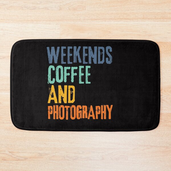 Item preview, Funny Retro Weekends Coffee and Photography designed and sold by WeirdlyRare.