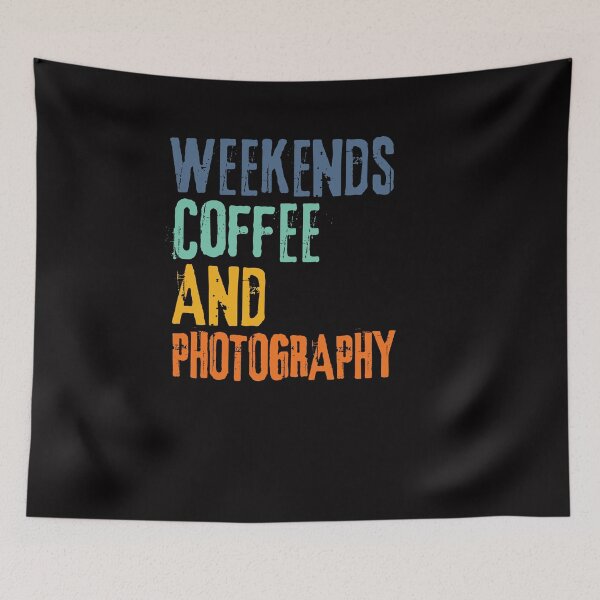 Item preview, Funny Retro Weekends Coffee and Photography designed and sold by WeirdlyRare.