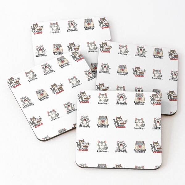 Item preview, Funny Relatable Cat Meme Sticker Pack - Chaotic Cat Art designed and sold by Octupussy.