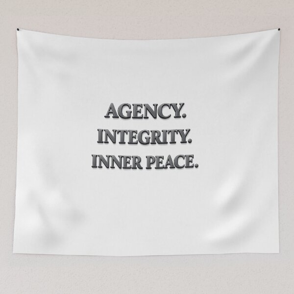 Item preview, Agency Integrity Inner Peace Statement Design designed and sold by Dresut.