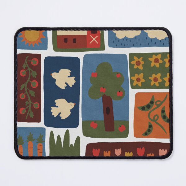 Item preview, august sun, folk art, naive art, minimalist art designed and sold by KitschByKate.