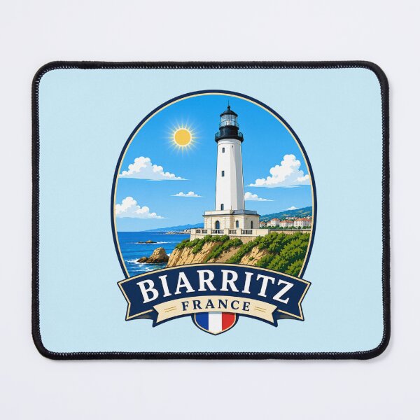 Item preview, Biarritz Lighthouse, France Atlantic Coast designed and sold by Myra365Art.
