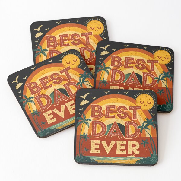 Item preview, best dad ever sunset designed and sold by GogoGrove.