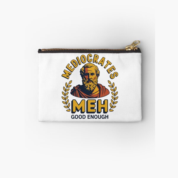 Item preview, Sarcastic Mediocrates Meh Good Enough Philosophy T-Shirt Retro Graphic designed and sold by MerchlyMike.