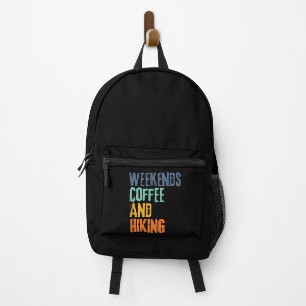 Item preview, Funny Retro Weekends Coffee and Hiking designed and sold by WeirdlyRare.