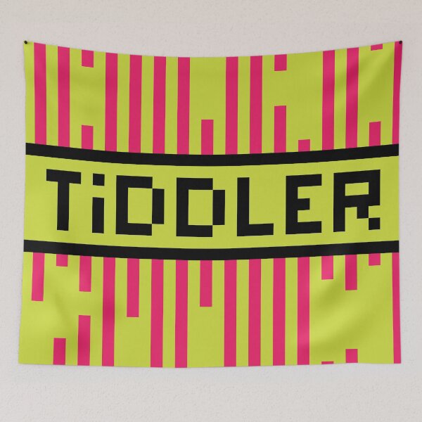 Item preview, TIDDLER — Pixel Art Word | Retro 8-Bit Two-Tone Typography designed and sold by Mouremandier.