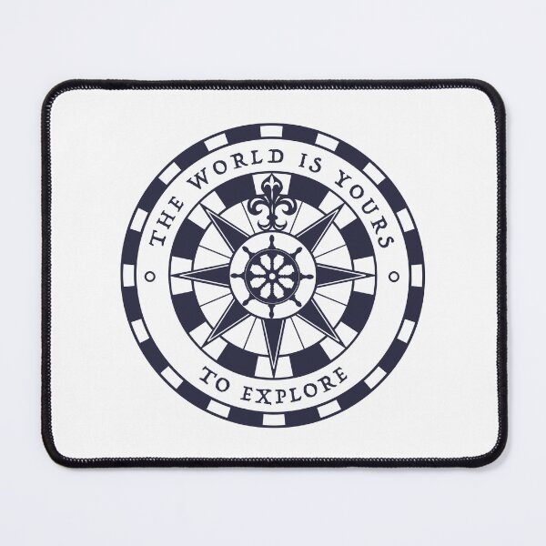 Item preview, Frase de viaje de Vintage Compass: El mundo es tuyo. designed and sold by oceanys.