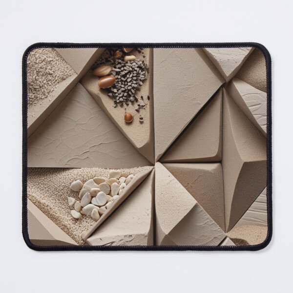 Item preview, Triangular Clay Polygons Desert Sand Painting designed and sold by EnmarcArt.