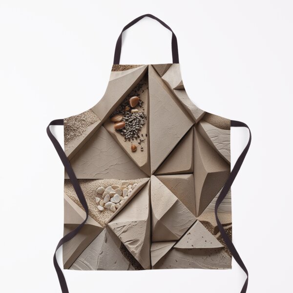 Item preview, Triangular Clay Polygons Desert Sand Painting designed and sold by EnmarcArt.