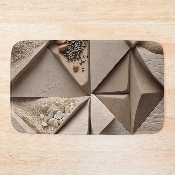 Item preview, Triangular Clay Polygons Desert Sand Painting designed and sold by EnmarcArt.