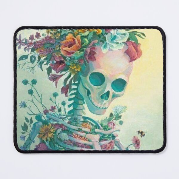 Item preview, Botanical Floral Skeleton Cottagecore Art designed and sold by SkeletonMood.
