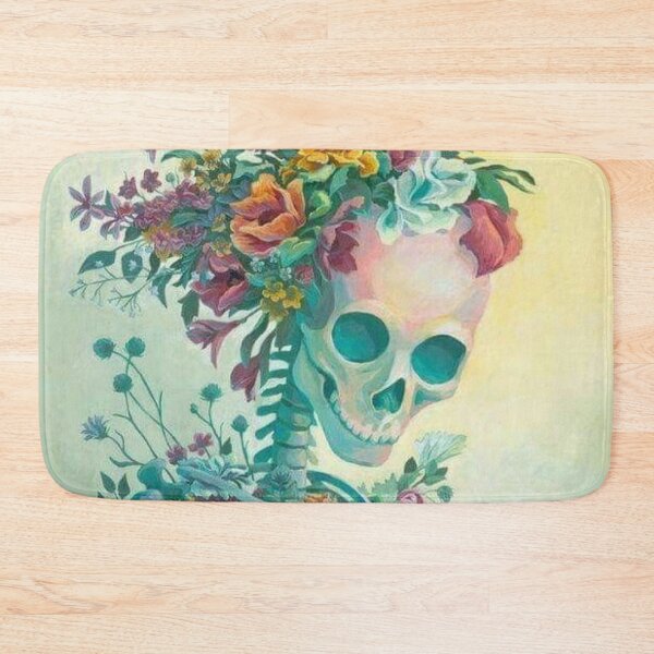 Item preview, Botanical Floral Skeleton Cottagecore Art designed and sold by SkeletonMood.