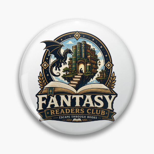 Item preview, Fantasy Readers Club – Dragon Library Book Lover Design designed and sold by Digital Culture Studio.