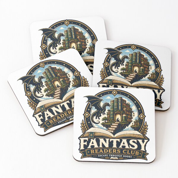Item preview, Fantasy Readers Club – Dragon Library Book Lover Design designed and sold by Digital Culture Studio.