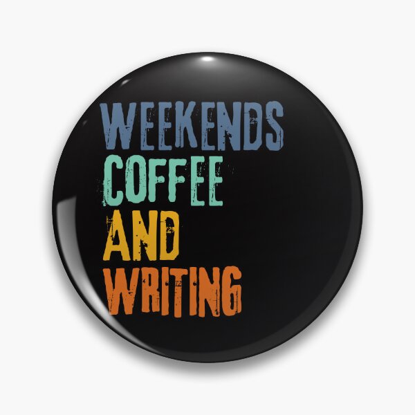 Item preview,  Funny Retro Weekends Coffee and Writing designed and sold by WeirdlyRare.