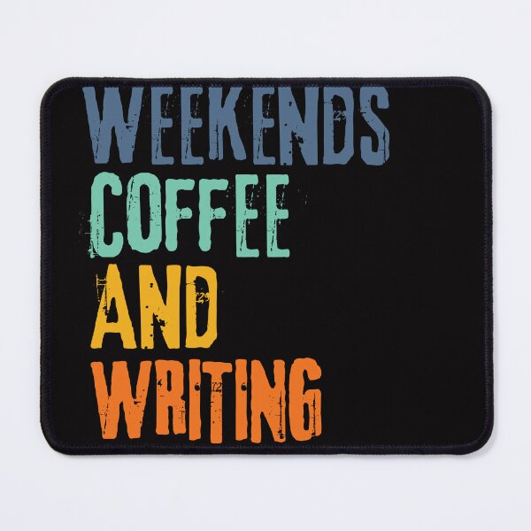 Item preview,  Funny Retro Weekends Coffee and Writing designed and sold by WeirdlyRare.