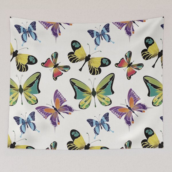 Item preview, Retro Botanical Butterfly Garden designed and sold by Fiorart Studio .