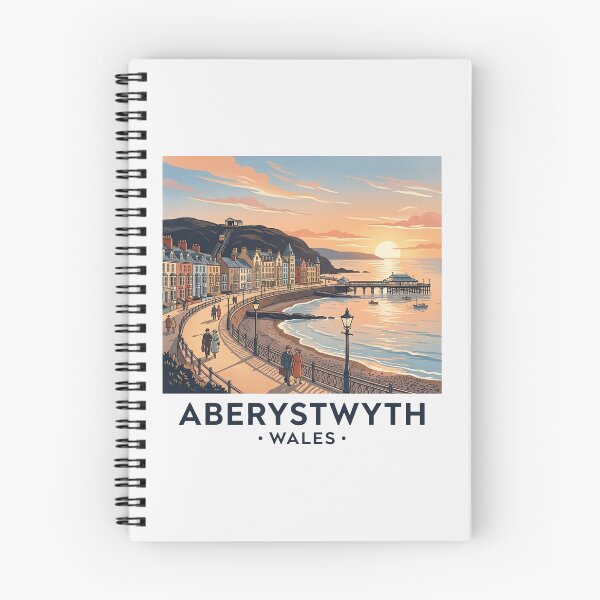 Artikelvorschau, Vintage-Reisekunst aus Aberystwyth, Wales entworfen und verkauft von DuckOddity.