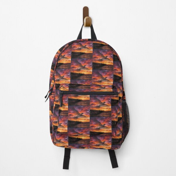Item preview, Aberystwyth Pier Starling Murmuration Sunset designed and sold by DuckOddity.