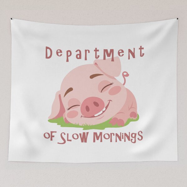 Item preview, Cute clumsy pig cartoon designed and sold by AlicinaM.