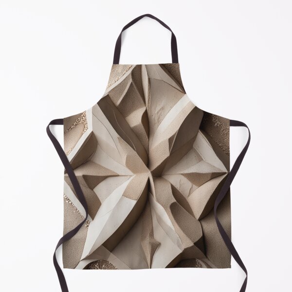 Item preview, Faceted Polygonal Geometry Cream Tone Print designed and sold by EnmarcArt.