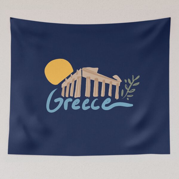 Item preview, Greece | Athens Parthenon Travel Illustration designed and sold by Covo Studio.