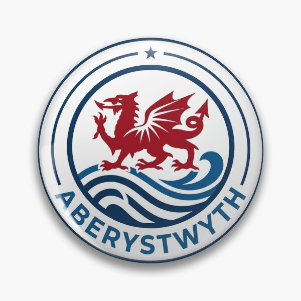 Item preview, Modern Welsh Dragon Aberystwyth Emblem designed and sold by DuckOddity.