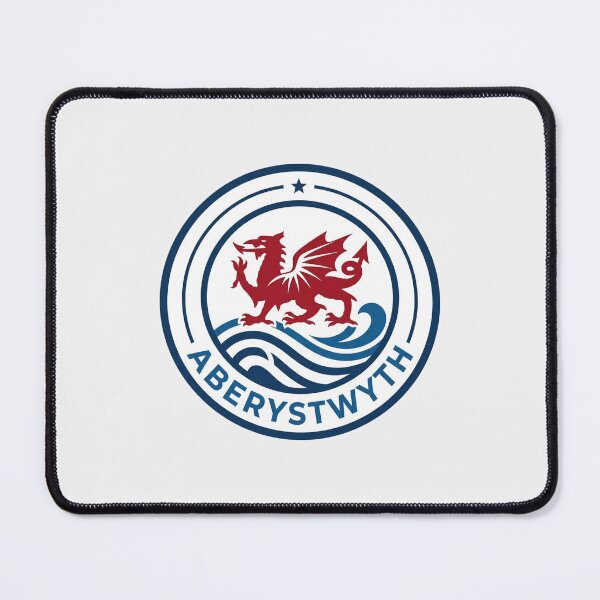 Item preview, Modern Welsh Dragon Aberystwyth Emblem designed and sold by DuckOddity.