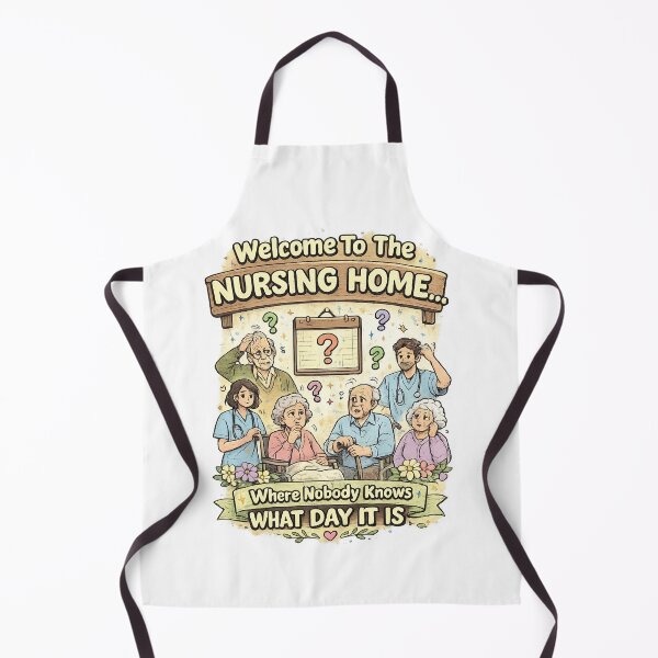 Item preview, Welcome To The Nursing Home Where Nobody Knows What Day It Is | Funny Dementia Nurse Humor designed and sold by justsuestudio.
