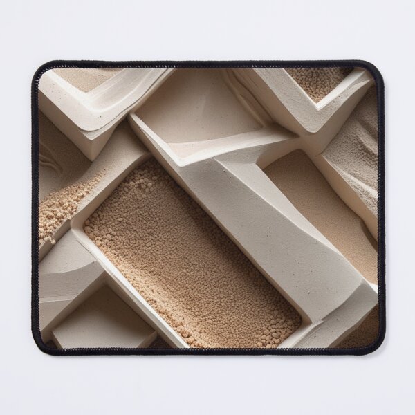Item preview, Architectural Compartments Granulated Sand Texture Print designed and sold by EnmarcArt.