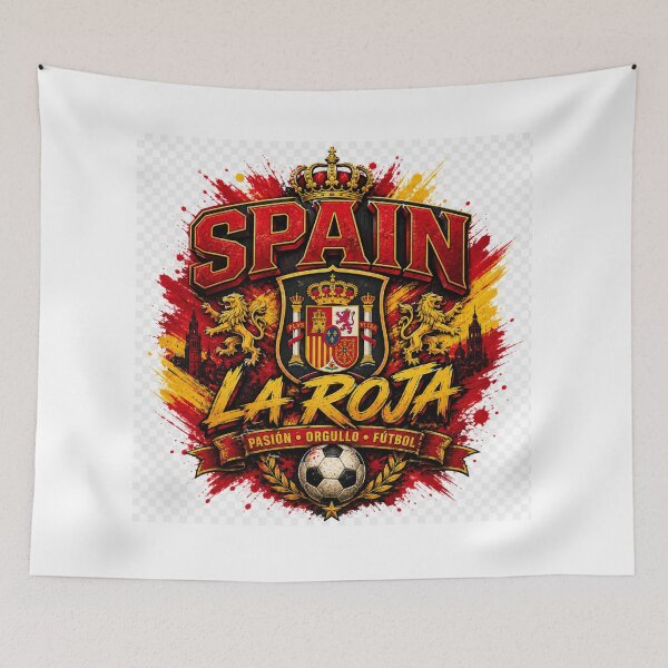 Item preview, Spain La Roja Football Fan Design designed and sold by EMYWAMZGLOBAL.