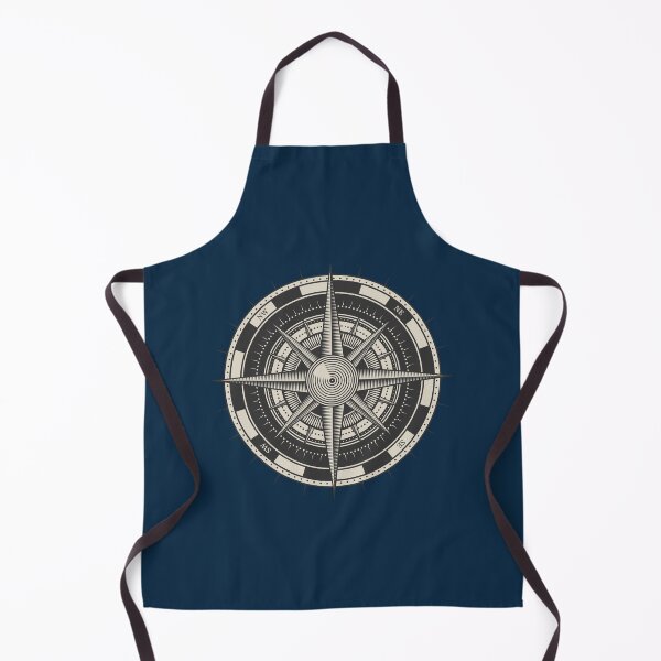 Item preview, Vintage Engraved Compass Rose, Navy Blue designed and sold by oceanys.