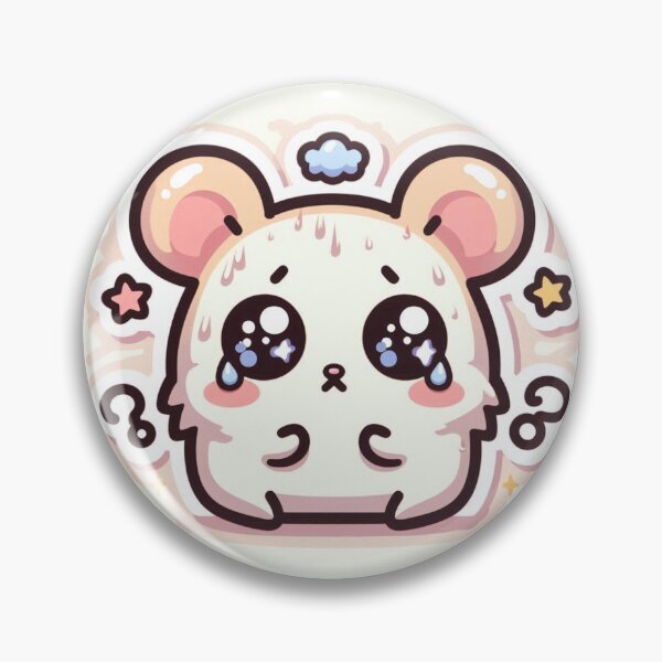 Item preview, Kawaii Anxiety Hamster Sticker designed and sold by PastelPawsArt.