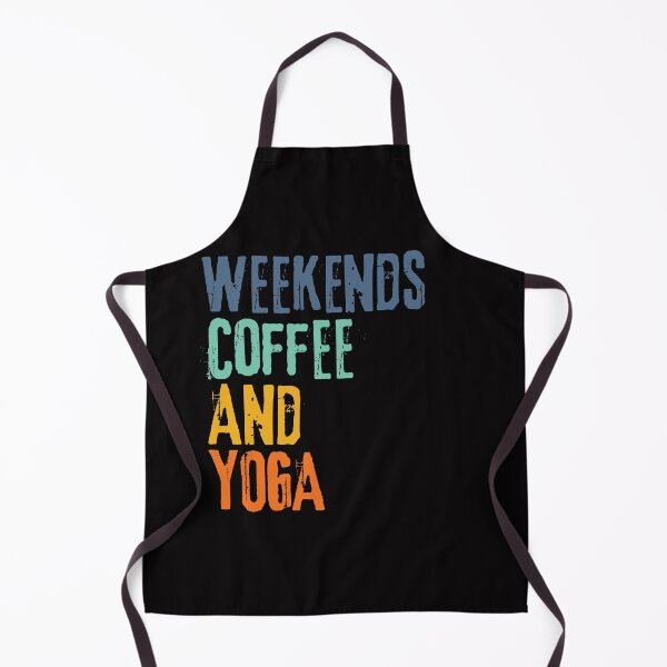 Item preview,  Funny Retro Weekends Coffee and Yoga designed and sold by WeirdlyRare.