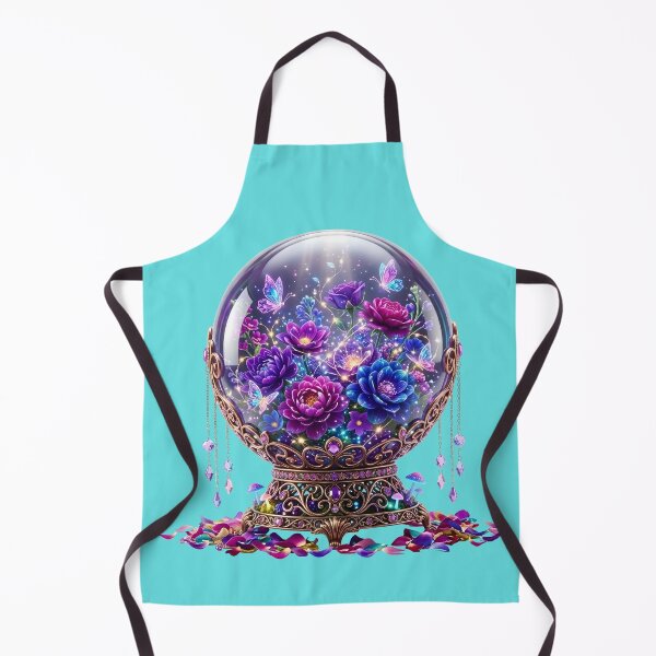 Item preview, Magical Crystal Ball with Purple Roses and Spellbook designed and sold by Utopian-Magic.