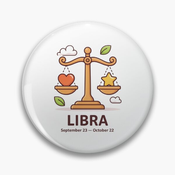 Item preview, Cute Libra Zodiac Scale Design | Libra Astrology Birthday Gift designed and sold by Cool-cat-art.
