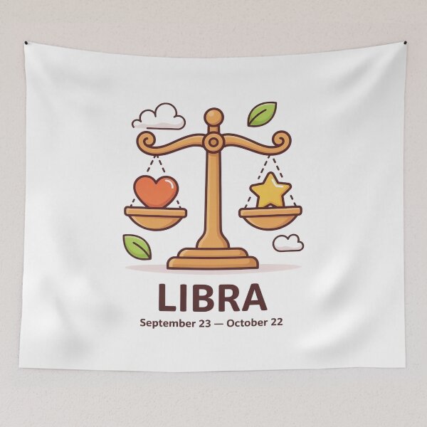 Item preview, Cute Libra Zodiac Scale Design | Libra Astrology Birthday Gift designed and sold by Cool-cat-art.
