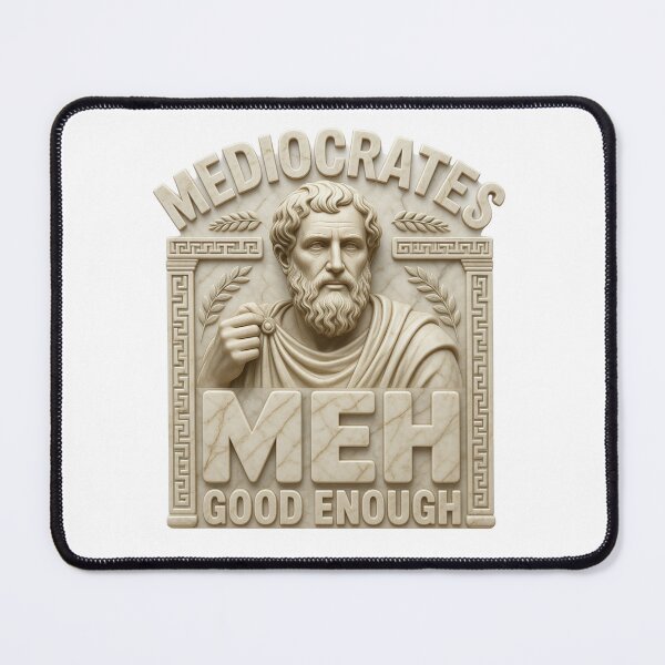 Item preview, Mediocrates Meh Good Enough T-Shirt - Funny Greek Marble Statue Graphic designed and sold by MerchlyMike.