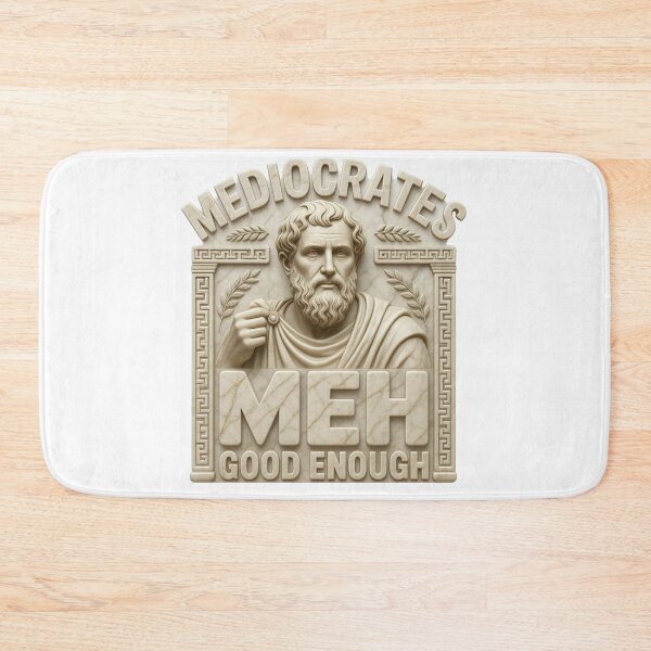 Item preview, Mediocrates Meh Good Enough T-Shirt - Funny Greek Marble Statue Graphic designed and sold by MerchlyMike.