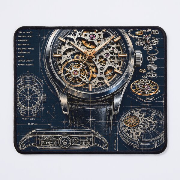Item preview, The Anatomy of Time – Skeleton Watch Blueprint designed and sold by WhisperFrame.