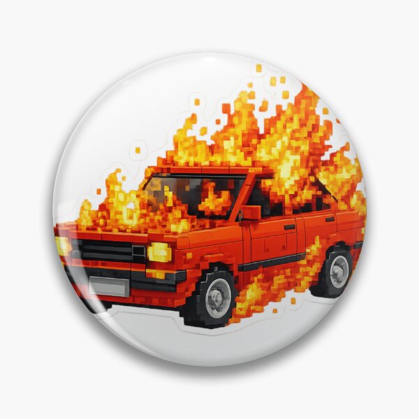 Item preview, Fire Car Sticker designed and sold by Tkhtbrand.