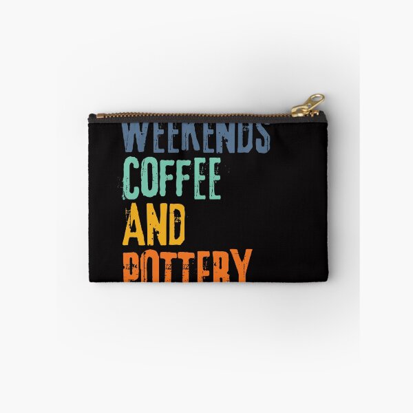 Item preview,  Funny Retro Weekends Coffee and Pottery designed and sold by WeirdlyRare.