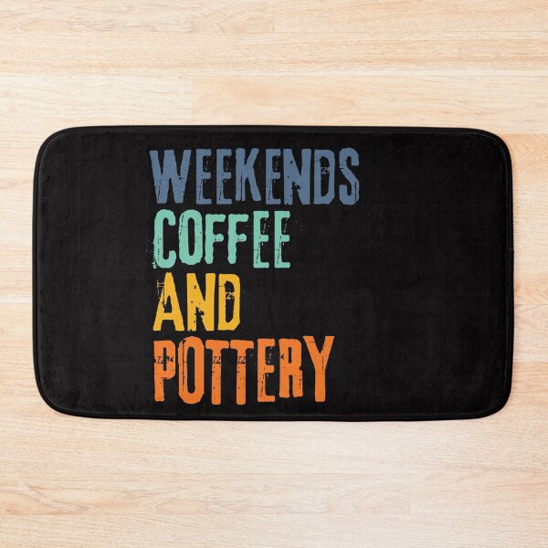 Item preview,  Funny Retro Weekends Coffee and Pottery designed and sold by WeirdlyRare.