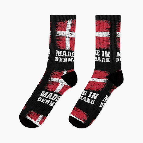 Item preview, Made in Denmark Retro Distressed Danish Flag designed and sold by Dmetalx Art Apparel.
