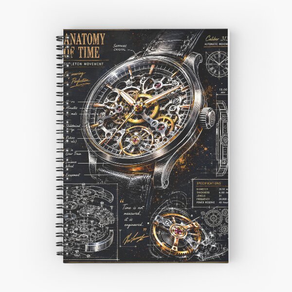 Item preview, The Anatomy of Time – Skeleton Watch Blueprint designed and sold by WhisperFrame.