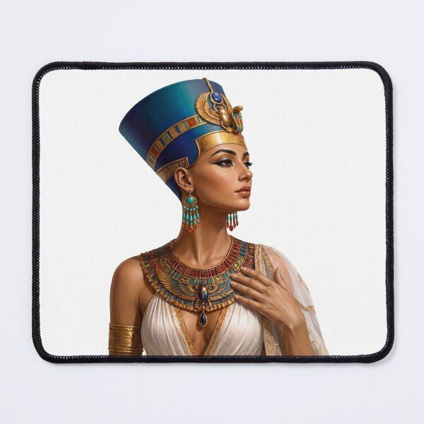 Item preview, Ancient Egyptian Queen Nefertiti – Royal Pharaoh Portrait Digital Artwork designed and sold by Queen Cleopatra.