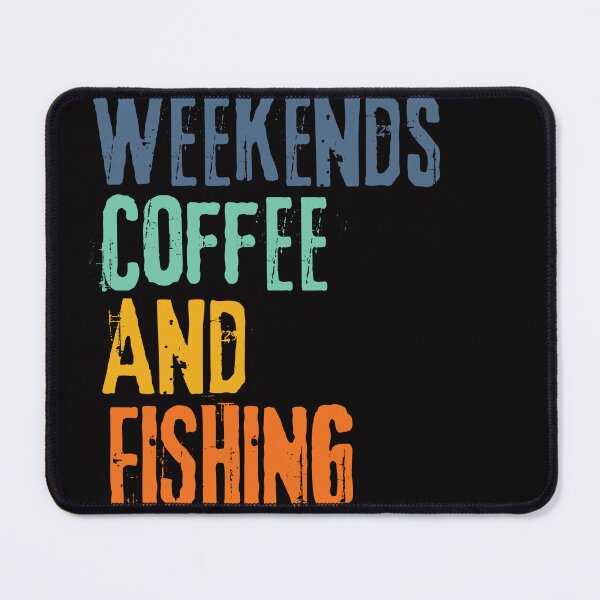 Item preview, Funny Retro Weekends Coffee and Fishing designed and sold by WeirdlyRare.