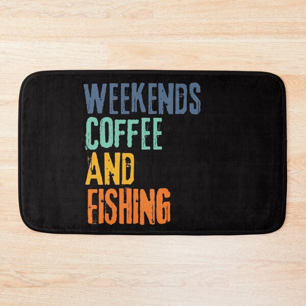 Item preview, Funny Retro Weekends Coffee and Fishing designed and sold by WeirdlyRare.