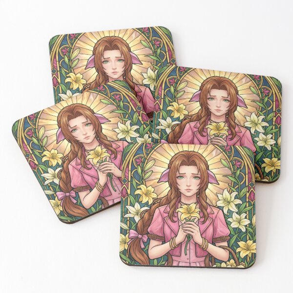 Item preview, Stained Glass Flower Girl designed and sold by TintedPane.