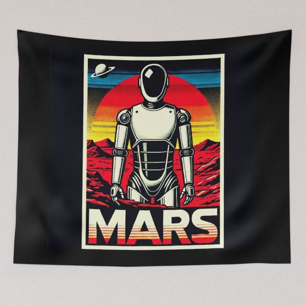 Item preview, SpaceX Starship Rocket Launch | Mars Mission Space Exploration Design designed and sold by TEEJAMBOREE.